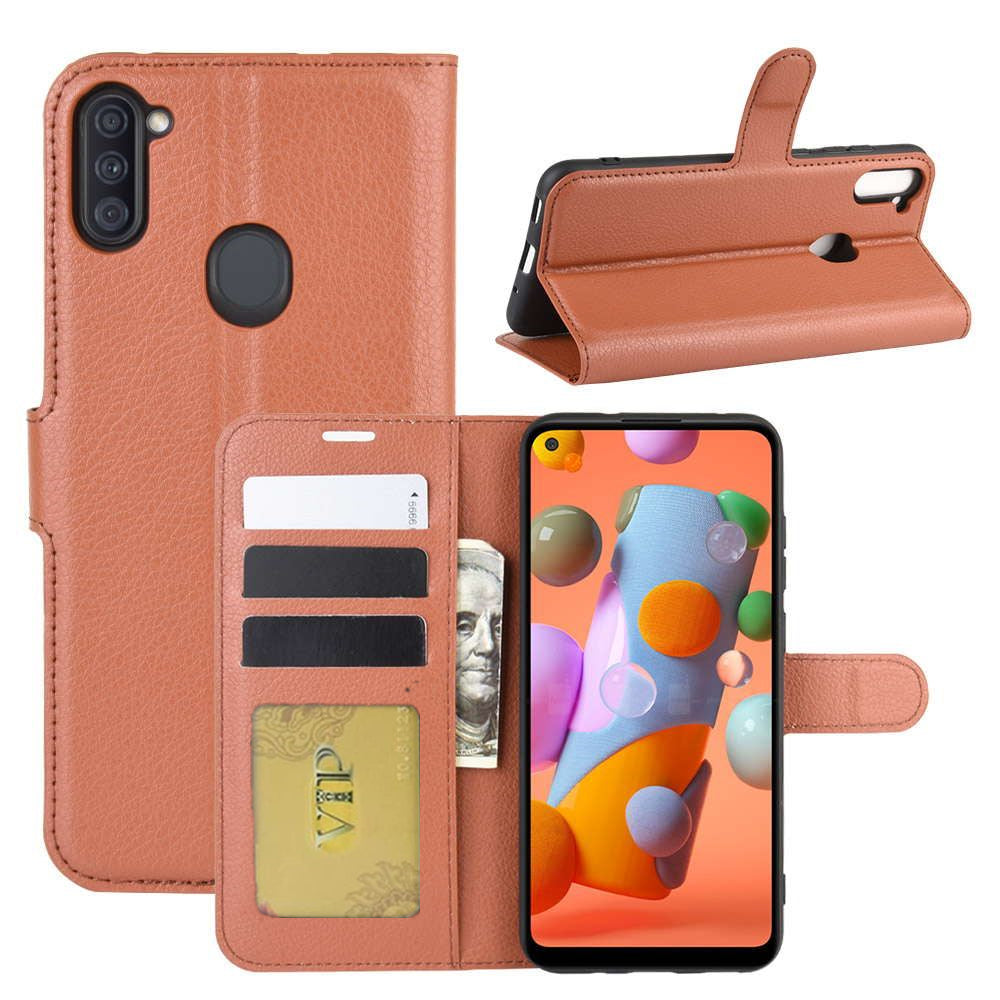 Leather Folio Wallet Case for Samsung Galaxy A11 Leather Folio Wallet Case for Samsung Galaxy A11